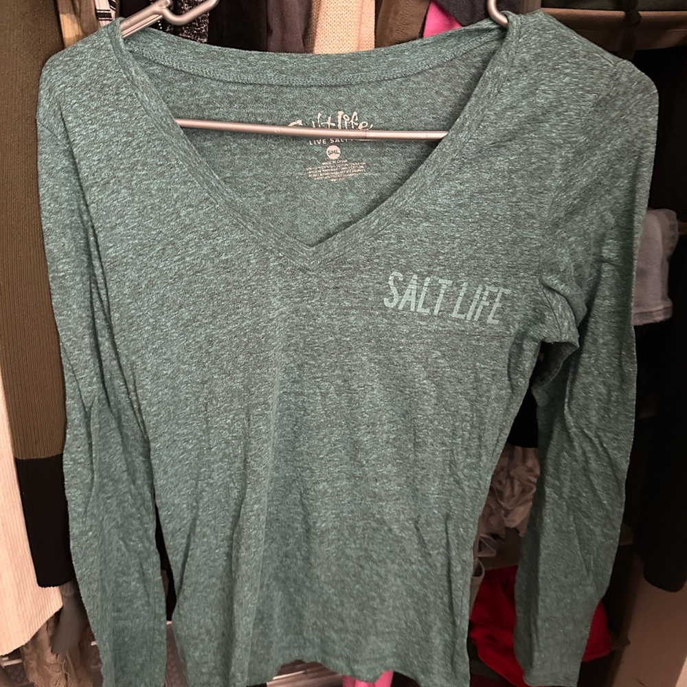 Salt Life Women's Teal Long Sleeve Tee